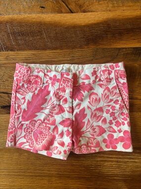 Crewcuts floral khaki shorts size 3
